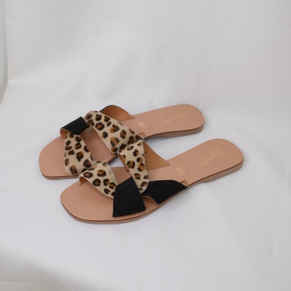 Seychelles Ray of Sunshine Sandals Slides Calf Hair Sz 7 - Picture 4 of 9